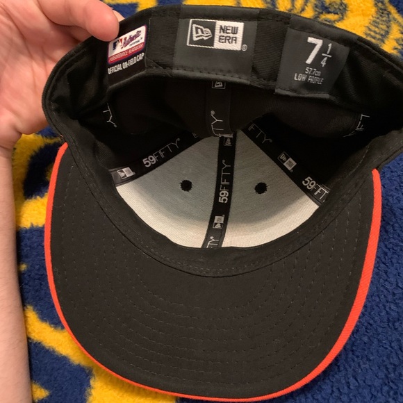 New Era San Francisco SF Giants GAME 59Fifty Fitted Hat (Black & Orange) MLB Cap - Picture 4 of 4